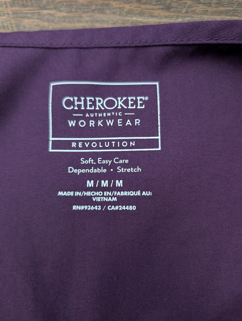 Cherokee Scrub Jacket - Button Front - Picture 5 of 9